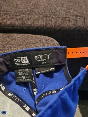 New Era 9FIFTY Royal Blue Snapback with Orange Strap